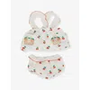 Stella Mccartney Linen-cotton Short Set In Ivory/colourful