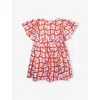 Stella Mccartney Checked Dress In Ivory/colourful