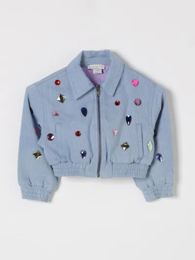 STELLA MCCARTNEY JACKET STELLA MCCARTNEY KIDS KIDS COLOR GNAWED BLUE,424111011