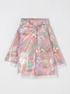Stella Mccartney Printed Coat In Pink