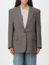 Stella Mccartney Women's Embroidered Wool Oversize Blazer In Beige