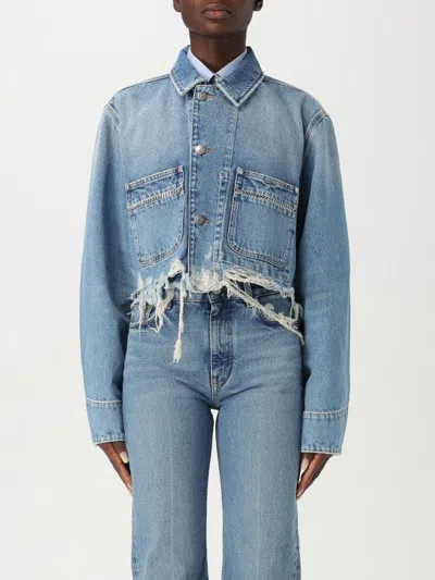 STELLA MCCARTNEY JACKET STELLA MCCARTNEY WOMAN COLOR DENIM,423778028