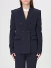 Stella Mccartney Slim Jacket Double Breasted Tailoring Lapel In Blue