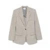 Stella Mccartney Single-breasted Blazer In Gray