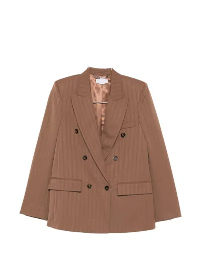 Stella Mccartney Jackets Leather Brown