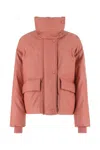 Stella Mccartney Padded Jacket With High Collar And Pockets In Pink