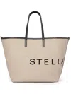 Stella Mccartney Jacquard-logo Tote Bag In Neutrals