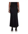 Stella Mccartney Black Jacquard Maxi Skirt In Black