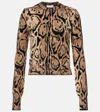 Stella Mccartney Leopard-print Sweater In Multi