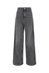 Stella Mccartney Cotton Blend Wide-leg Trousers In Gray