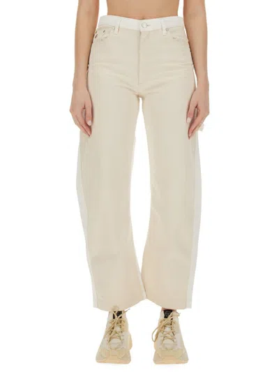 Stella Mccartney Utility Banana Leg Jeans In Neutral