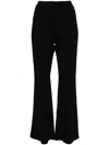 Stella Mccartney High-waisted Flared Trousers In Black