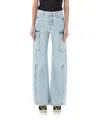 Stella Mccartney Cargo Jeans In Blue