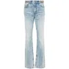 Stella Mccartney Clasp-embellished Tapered Jeans In Blue