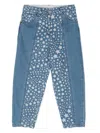 Stella Mccartney Star Pattern Jeans In Blue