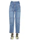 Stella Mccartney Straight-leg Cargo Jeans In Blue