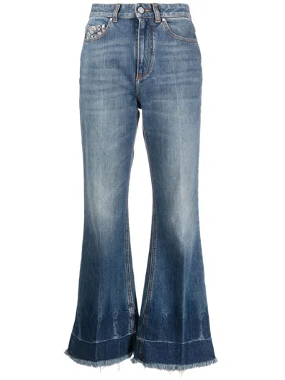 Stella Mccartney Kick Flare Denim Jeans In Blu