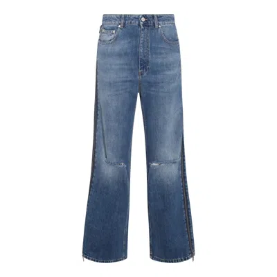 Stella Mccartney High-waist Straight Jeans In Azul