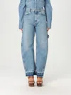 Stella Mccartney Vintage Wash Denim Banana Jeans In Medium Vintage Blue In Blue