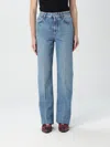 Stella Mccartney Buttoned Ripped Jeans With Sl In Blau