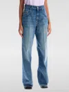 Stella Mccartney Popper-studded Bootcut Denim Jeans In Blau