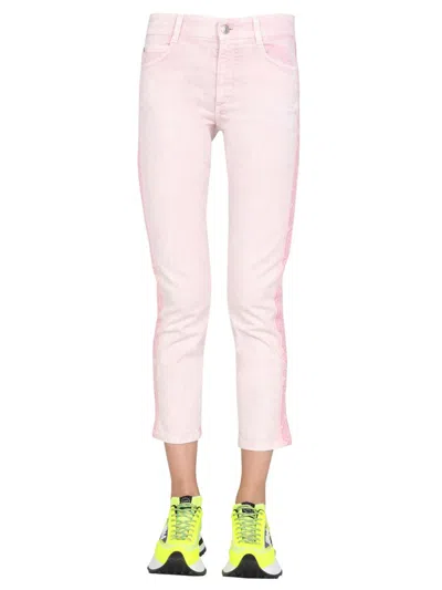 STELLA MCCARTNEY STELLA MCCARTNEY JEANS WITH LOGO BANDS