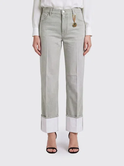 Stella Mccartney Jeans Woman Color Grey In Gray