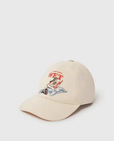 Stella Mccartney Jeff Koons Slippery When Wet Cap In Brown