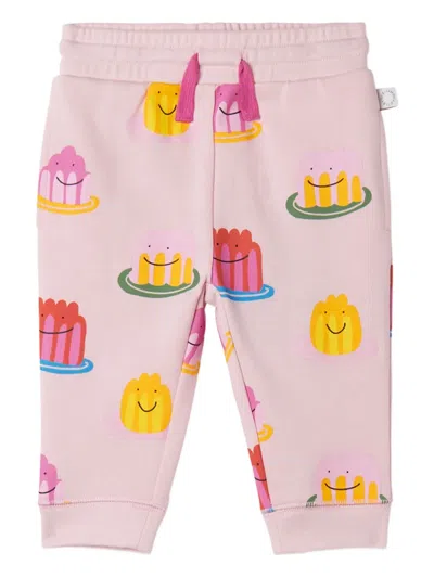 Stella Mccartney Babies' Jelly-print Drawstring Track Pants In Multi