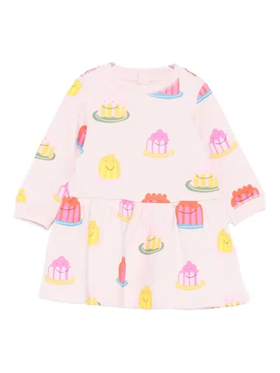 Stella Mccartney Babies' Jelly-print Dress In Pink