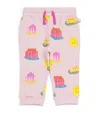 Stella Mccartney Jelly Print Jersey Sweatpants In Pink