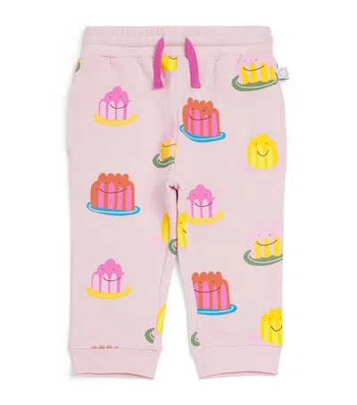 Stella Mccartney Kids' Jelly Print Jersey Sweatpants In Pink