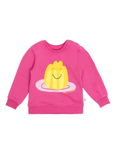Stella Mccartney Babies' Jelly-print Sweatshirt In Pink