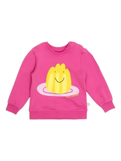 Stella Mccartney Kids' Jelly-print Sweatshirt In Pink