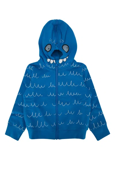 Stella Mccartney Kids' Jersey Cardigan In Blue