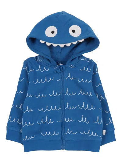 Stella Mccartney Babies' Jersey Cardigan In Blue