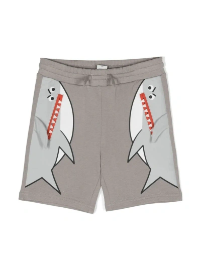 Stella Mccartney Kids' Jersey Shorts In Grey