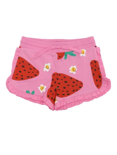 Stella Mccartney Kids' Jersey Shorts In Pink