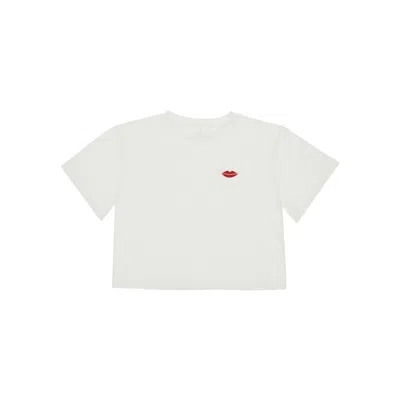 Stella Mccartney Jersey T-shirt With Logo Print Kids In White