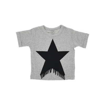 Stella Mccartney Jesrey T-shirt With Embroidery Kids In Gray