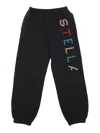 Stella Mccartney Logo-embroidered Track Pants In Black