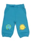 Stella Mccartney Printed Track Pants In Blue