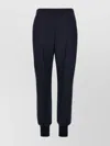 Stella Mccartney Joggers Wool Elastic Waistband In Blue