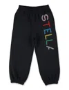Stella Mccartney Logo-embroidered Track Pants In Black