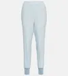 Stella Mccartney Julia Stretch-crepe Track Pants In Blue