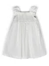 Stella Mccartney Point D'esprit-pattern Cotton Dress In White