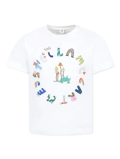 Stella Mccartney Junior Kids'  T-shirt In White