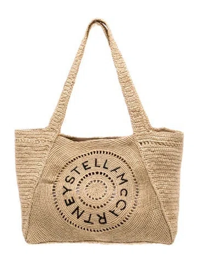 Pre-owned Stella Mccartney Jute Tote In Neutral