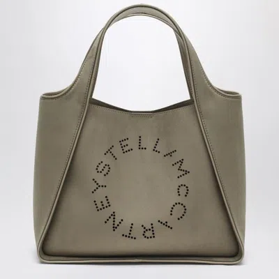 Stella Mccartney Khaki-coloured Medium Stella Logo Bag