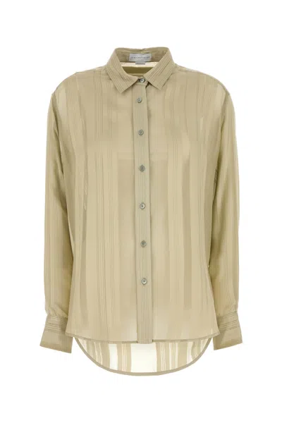 STELLA MCCARTNEY STELLA MCCARTNEY KHAKI SILK SHIRT